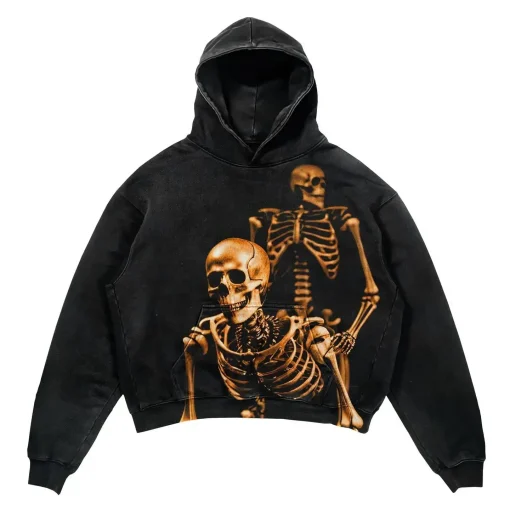 kf S54bcfc3b7b23437a85e94e891d3132eca Harajuku gothic push skull printing hoodies women oversized sweatshirt hoodie goth y2k tops goth promo streetwear