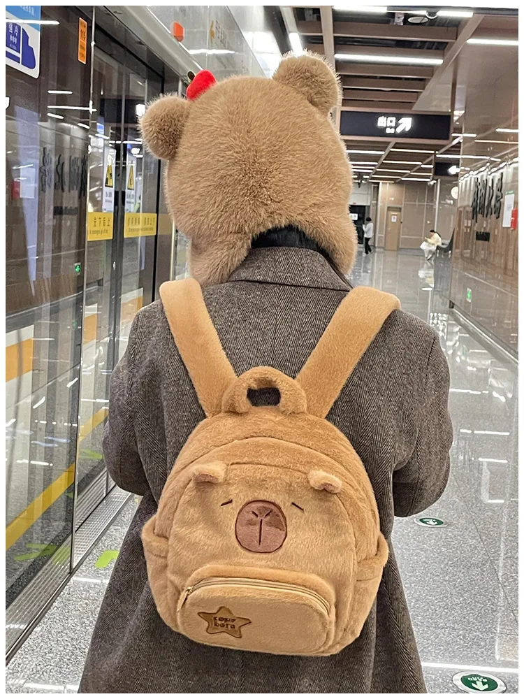 Capybara Plush Backpack Image 14