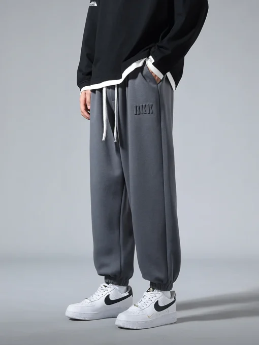 Men's Big Size Cotton Jogger Sweatpants – Loose Hip-Hop Harem Trousers (6XL-8XL) - Image 2