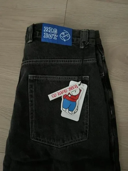 kf S5ef216f65ab14e288bc5355b82e5907eK Hip Hop Polar Big Boy Jeans Oversized Sweatpants Y2k Pants Mens Harajuku Cartoon Embroidery Baggy Jeans