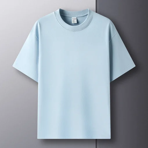 Men's Premium 100% Cotton Breathable Short-Sleeve T-Shirt | Summer Casual Style - Image 6