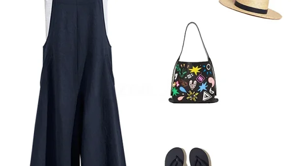 kf S63ccc014b87f428d89cb8d298b3810c6L Women Straps Jumpsuit Summer Solid Color Wide Leg Pants Dungaree Bib Overalls Casual Loose Sleeveless Cotton