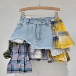  S6685ac45c DEAT Women s Denim Skirt Colored