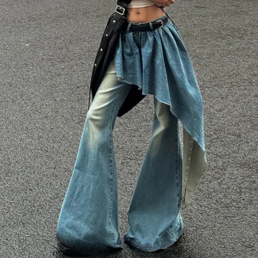 Women's Retro Wide-Leg Skirt-Pants – Fall/Winter 2024