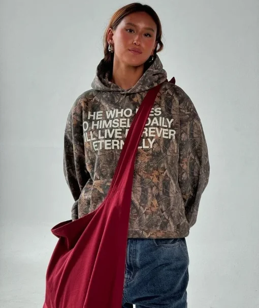 Y2K Harajuku Hoodie - Oversized Retro Camouflage Sweatshirt for Men & Women - Image 2