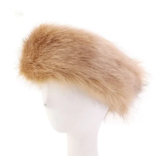 kf S953b11b5fb464898a1c6c9491097284ay Winter Imitation Fox Fur Keepwarm Headband