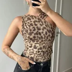  S9dcf6cde9 Sexy Women Mesh Leopard Bodysuits 2024