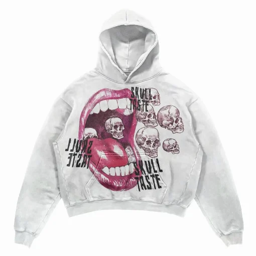 Harajuku Y2K Streetwear Hoodie for Women – Retro Print Sportswear