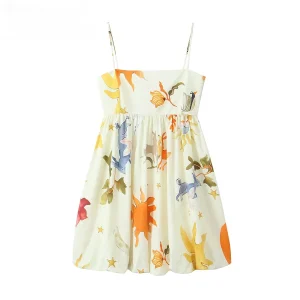 Women’s Summer Printed Sleeveless Mini Dress