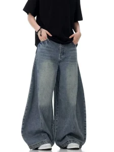 Women’s High-Waist Baggy Jeans – Y2K Vintage Style