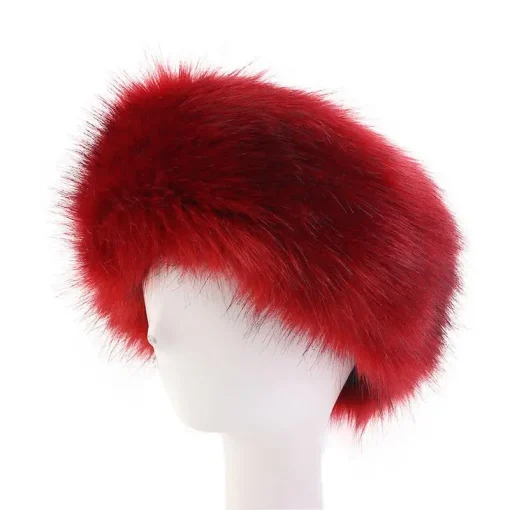 kf Sac481885063c4e049a94c2b55b73d202P Winter Imitation Fox Fur Keepwarm Headband