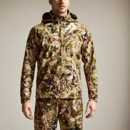 Men’s Lightweight Camouflage Hunting Jacket – Softshell Windproof Waterproof