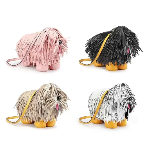 Dog-Shaped PU Leather Crossbody Bag – Creative and Stylish Shoulder Purse - Image 2