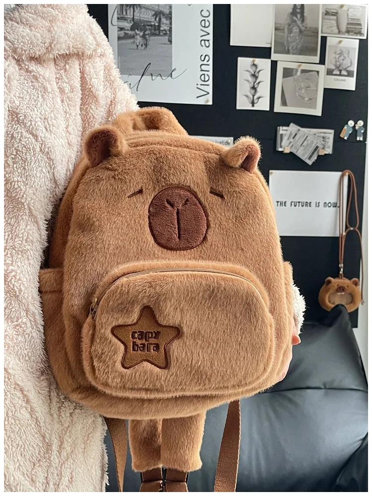 Capybara Plush Backpack Image 9