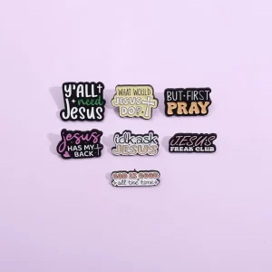 JESUS FREAK CLUB Enamel Pins | GOD IS GOOD All The Time Brooch | Religious Lapel Badges | Funny Jewelry Gift for Friends