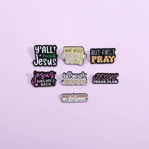 JESUS FREAK CLUB Enamel Pins | GOD IS GOOD All The Time Brooch | Religious Lapel Badges | Funny Jewelry Gift for Friends