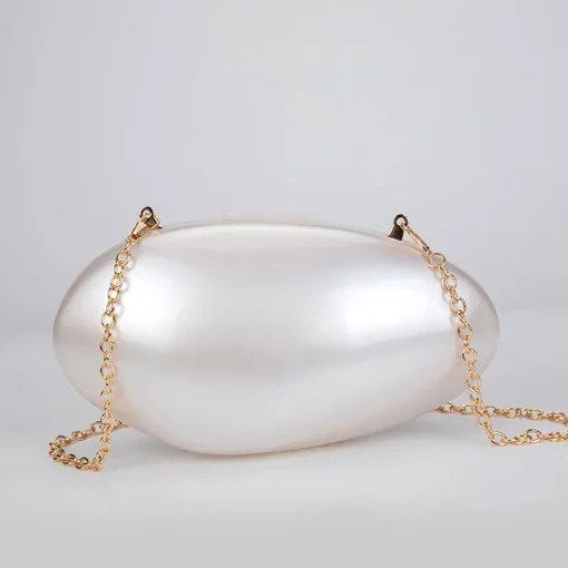 kf Sca5fad170cea4ebb83f94441e7e1f93cv Pearl Acrylic Evening Bags Designer Luxury Clutch Purse Mini Women s Wallet Shell Chain Shoulder Crossbody