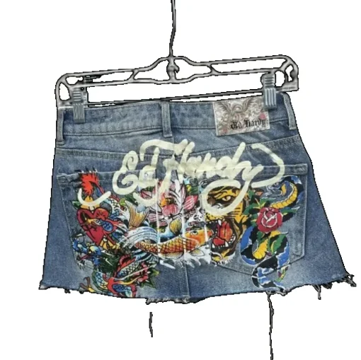 Vintage Blue Y2k Skirt Womens Gothic Hip Hop Letter Print Denim Skirt Hotsweet Girl Fashion High Waist Slim Mini Short Skirt