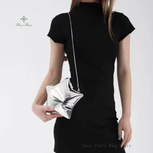 kf Scfa8a604edf34a169716b5811842d29cq Fashion Acrylic Five Pointed Star Shaped Crossbody Bags Designer New Women Shoulder Bag Luxury Silver Evening