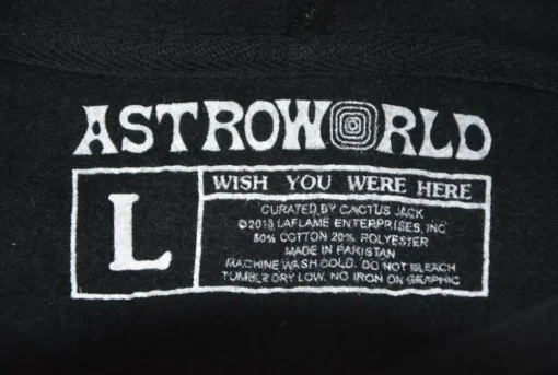 Astroworld Embroidered Rainbow Hoodie - "Wish You Were Here" - Image 2