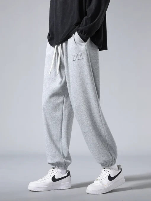 Men's Big Size Cotton Jogger Sweatpants – Loose Hip-Hop Harem Trousers (6XL-8XL) - Image 3