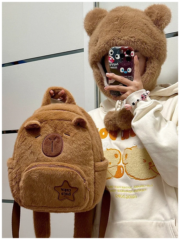 Capybara Plush Backpack Image 2