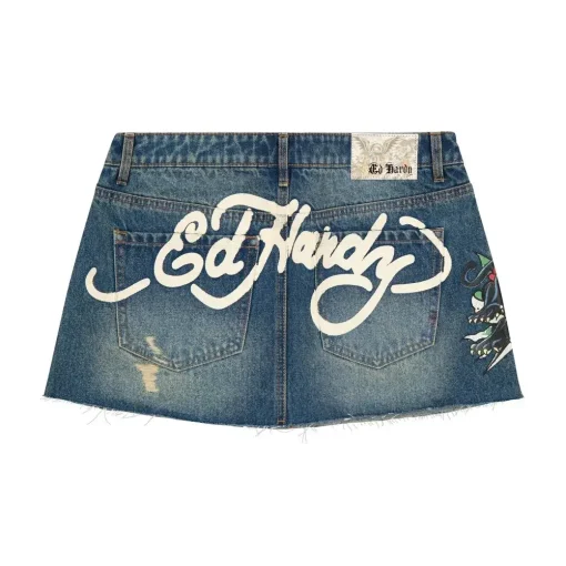 kf Sdc678a60fbad4e93b4c542c76dd87052j Vintage Hip Hop Sexy Hot Girl Blue Wash Denim Skirts Y2k Letter Print Gothic A Line