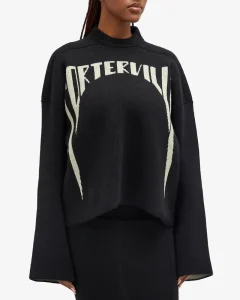 Retro Trendy Brand Punk Knitted Sweater for Women – Y2K Street Fashion Loose Fitting Harajuku Pullover Casual Slimming Top