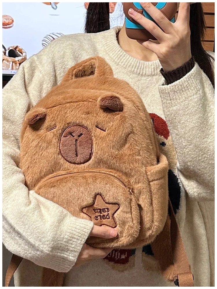 Capybara Plush Backpack Image 6