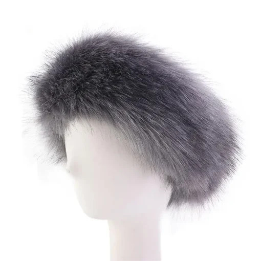 kf Se3029f0dd5b747f09b71bef9f790fa35d Winter Imitation Fox Fur Keepwarm Headband