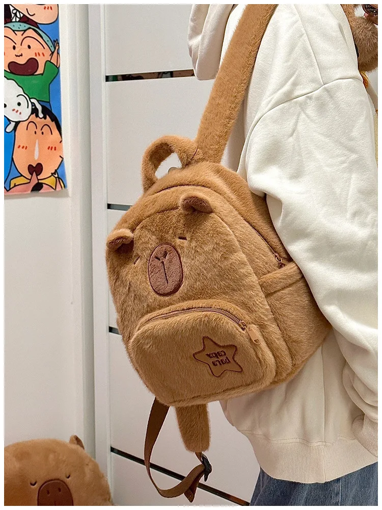 Capybara Plush Backpack Image 4