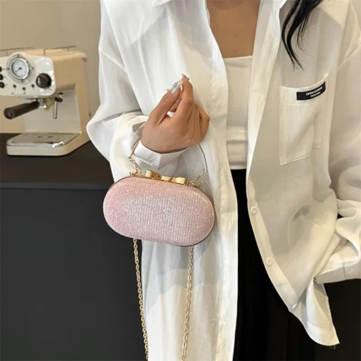 kf Se71cd16b97b243589f76a1d46244f7868 Evening Clutch Bags Women Shiny Handbag Party Banquet Clutches Bag Fashion Chain Shoulder Crossbody Bags