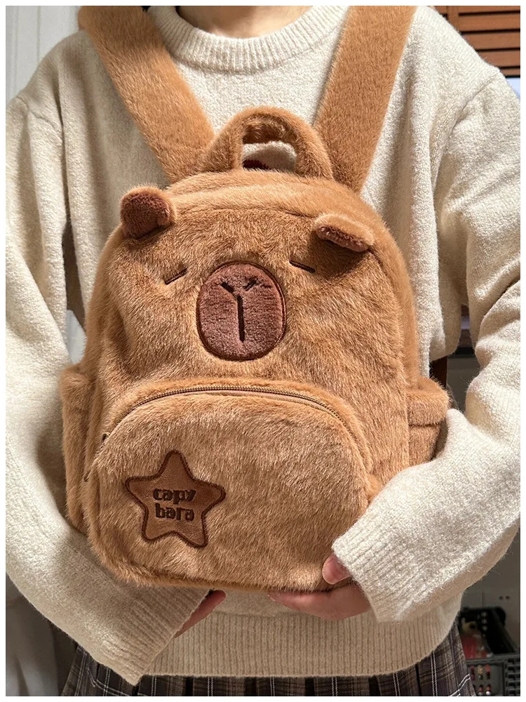 Capybara Plush Backpack Image 7