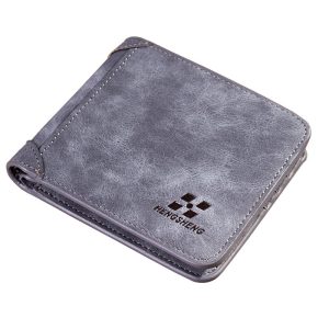 new men s wallet short frosted leather wallet retro two fold vertical wallet youth korean multi 5