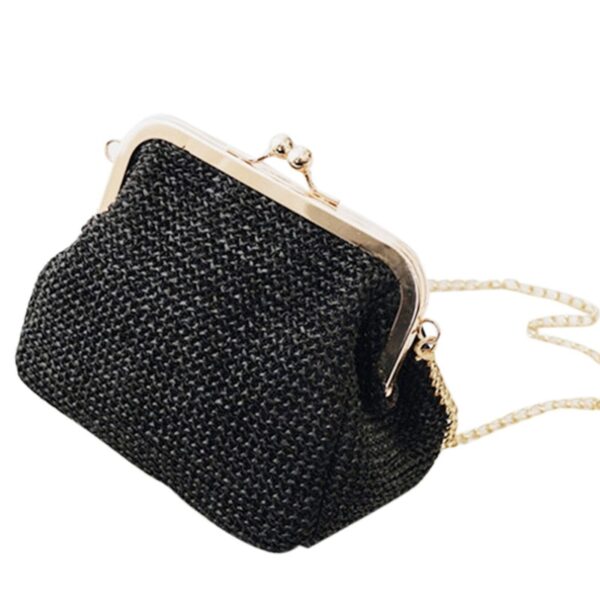 Small Crossbody Boho Bags For Women Evening Clutch Bags Hasp Ladies Handbag Female Straw Beach Rattan 5